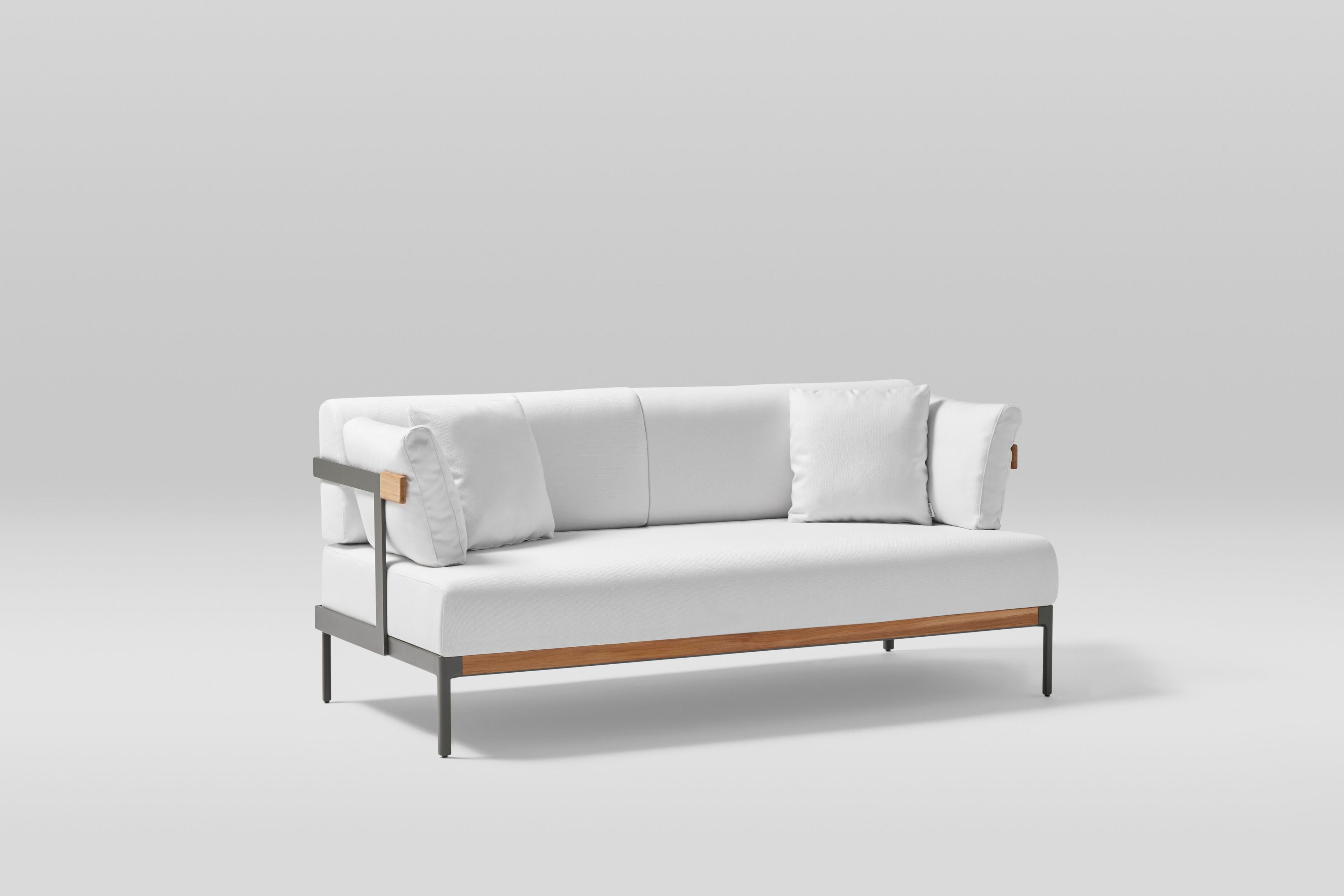 2-местный алюминиевый садовый диван с порошковым покрытием и тканью POINT Legacy ARCH-00023519 - Вид №11