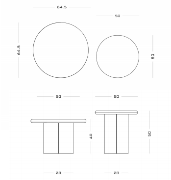 Gemini Round Minor Кофейный столик с мраморной столешницей Standard Secolo  - Вид №4