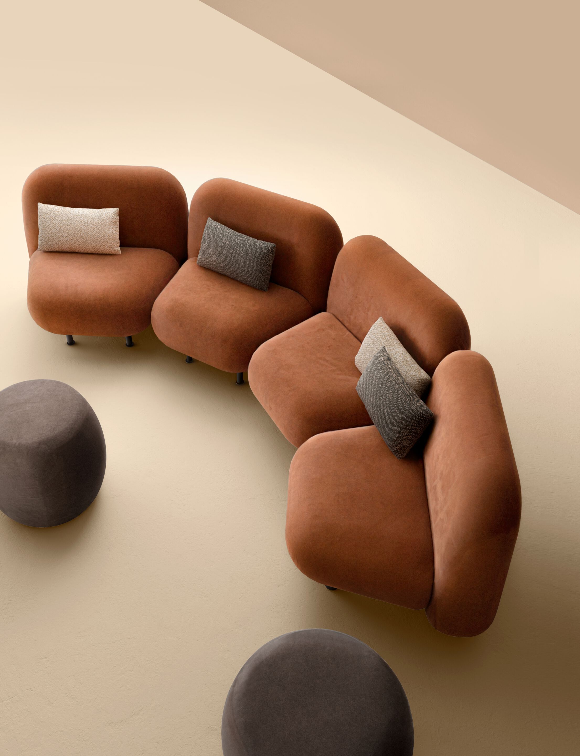 Тканевое кресло без подлокотников Quinti Sedute SEXY MEET ARCH-00045250 - Вид №4