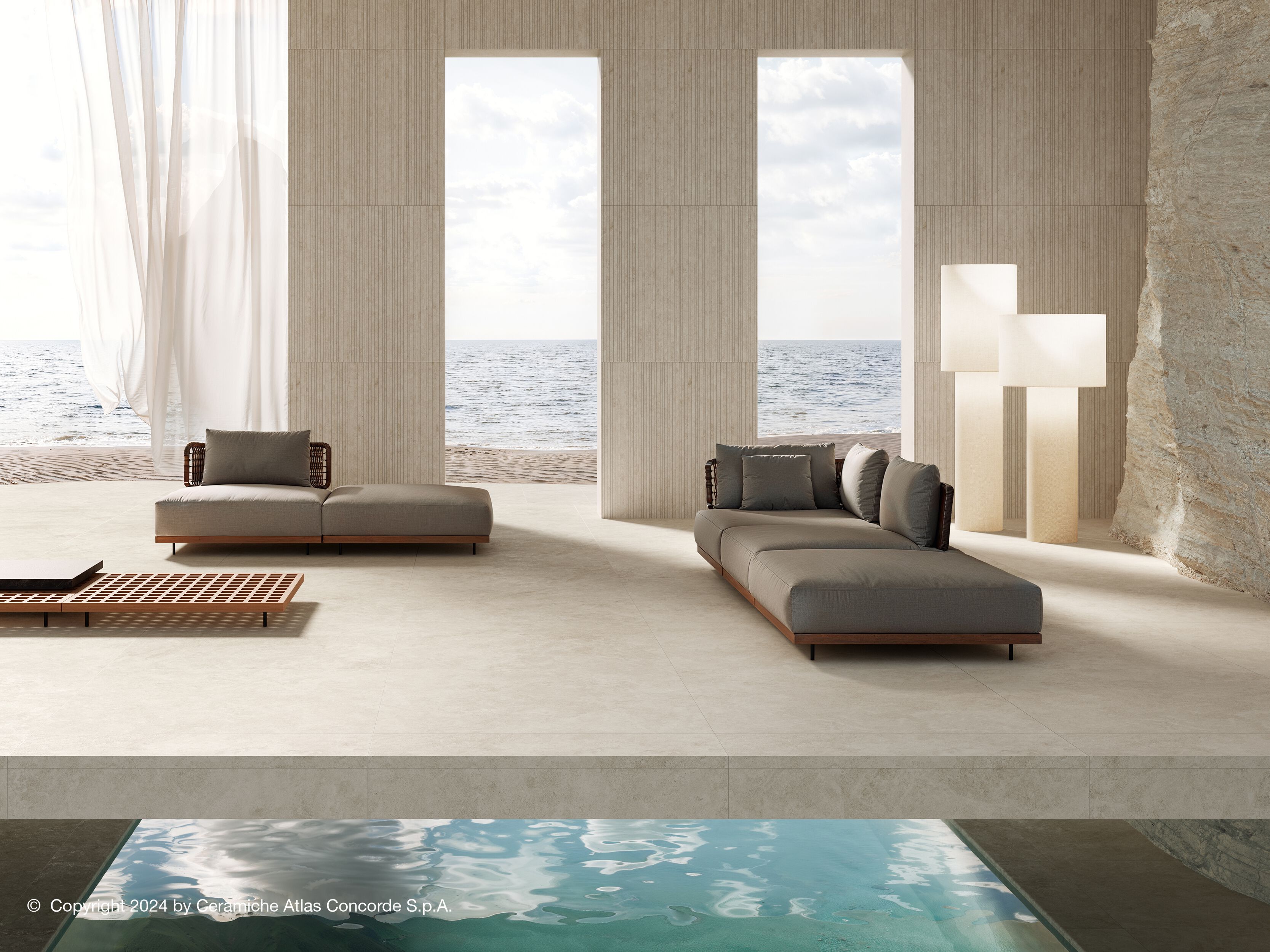 Пол / облицовка керамогранита с эффектом камня Atlas Concorde Boost Icor ARCH-00113949 - Вид №9