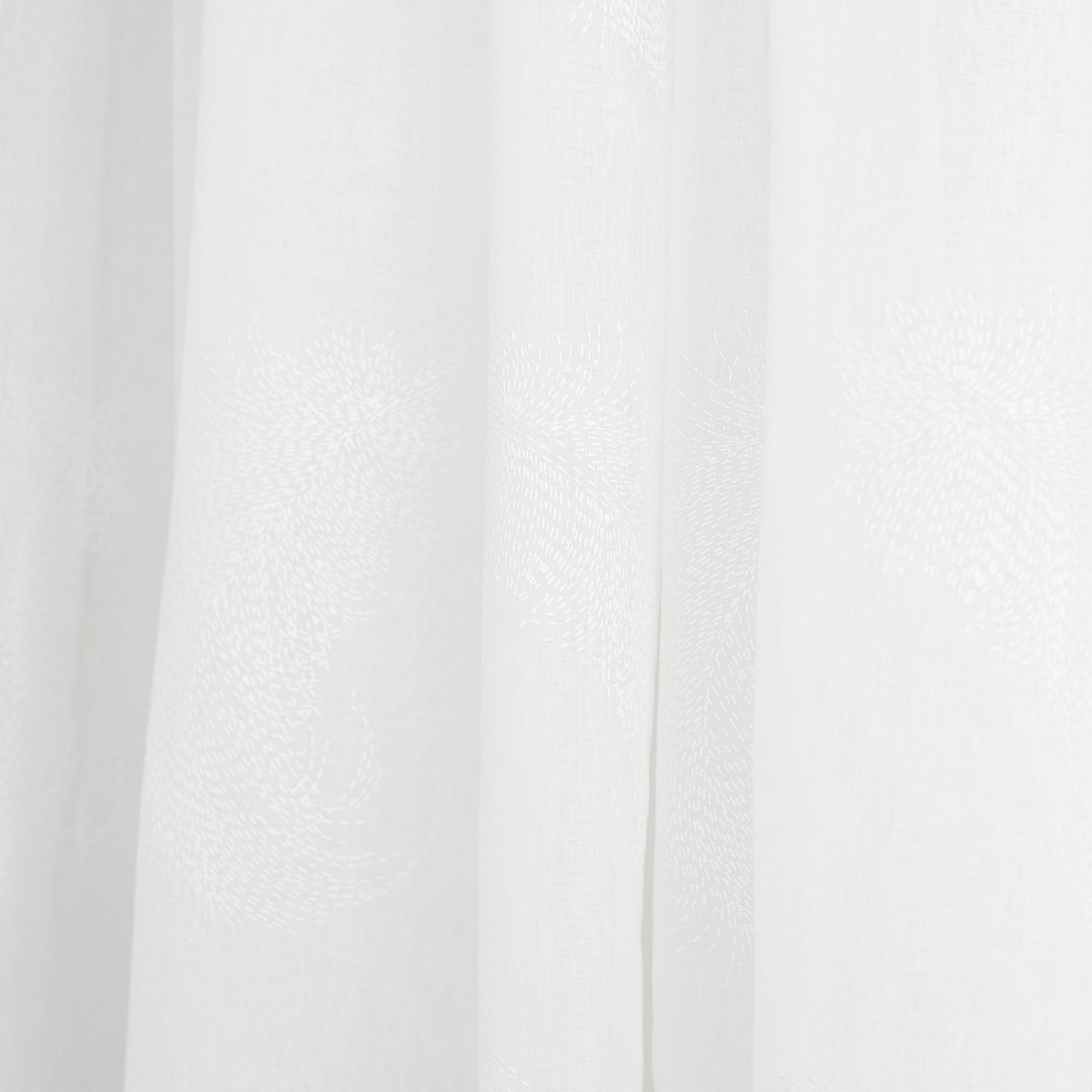 86116178 Штора на ленте для кухни "Перья" 140x180 см цвет белый Santreyd  - Вид №2