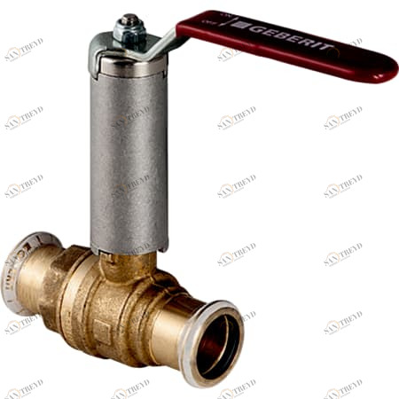 GEBERIT 94965 Шаровой кран Geberit Mapress, NPW, с рукояткой с уступом 