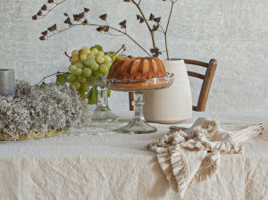 Салфетка с короткой бахромой