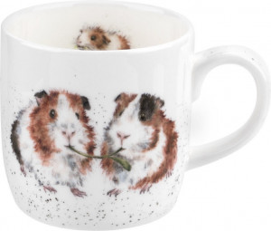 10606434 Royal Worcester Кружка Royal Worcester "Забавная фауна", "Морские свинки" 310мл Фарфор костяной