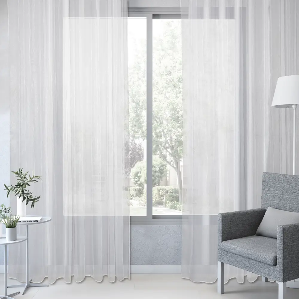 Тюль на ленте Inspire Nawa 300x280 см цвет бело-золотой 83561975 STLM-2027158  - Вид №6