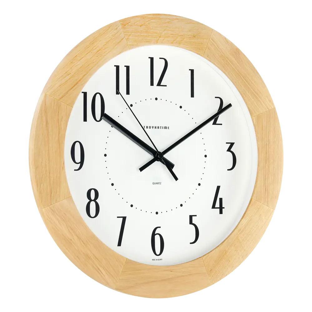 Часы настенные Troykatime ø30 см цвет светлое дерево NEO-CLASSIC STLM-2014993 - Вид №2