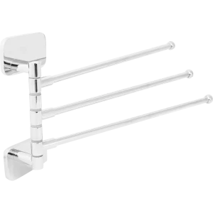 Полотенцедержатель «Kraft» тройной поворотный, 35 см, цвет хром