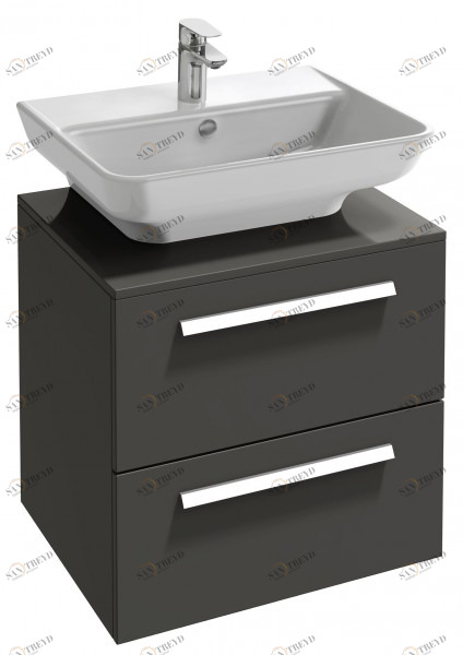 EB1385-E16 Мебель под раковину 60 см, 2 выдвижных ящика Jacobdelafon STRUKTURA Santreyd