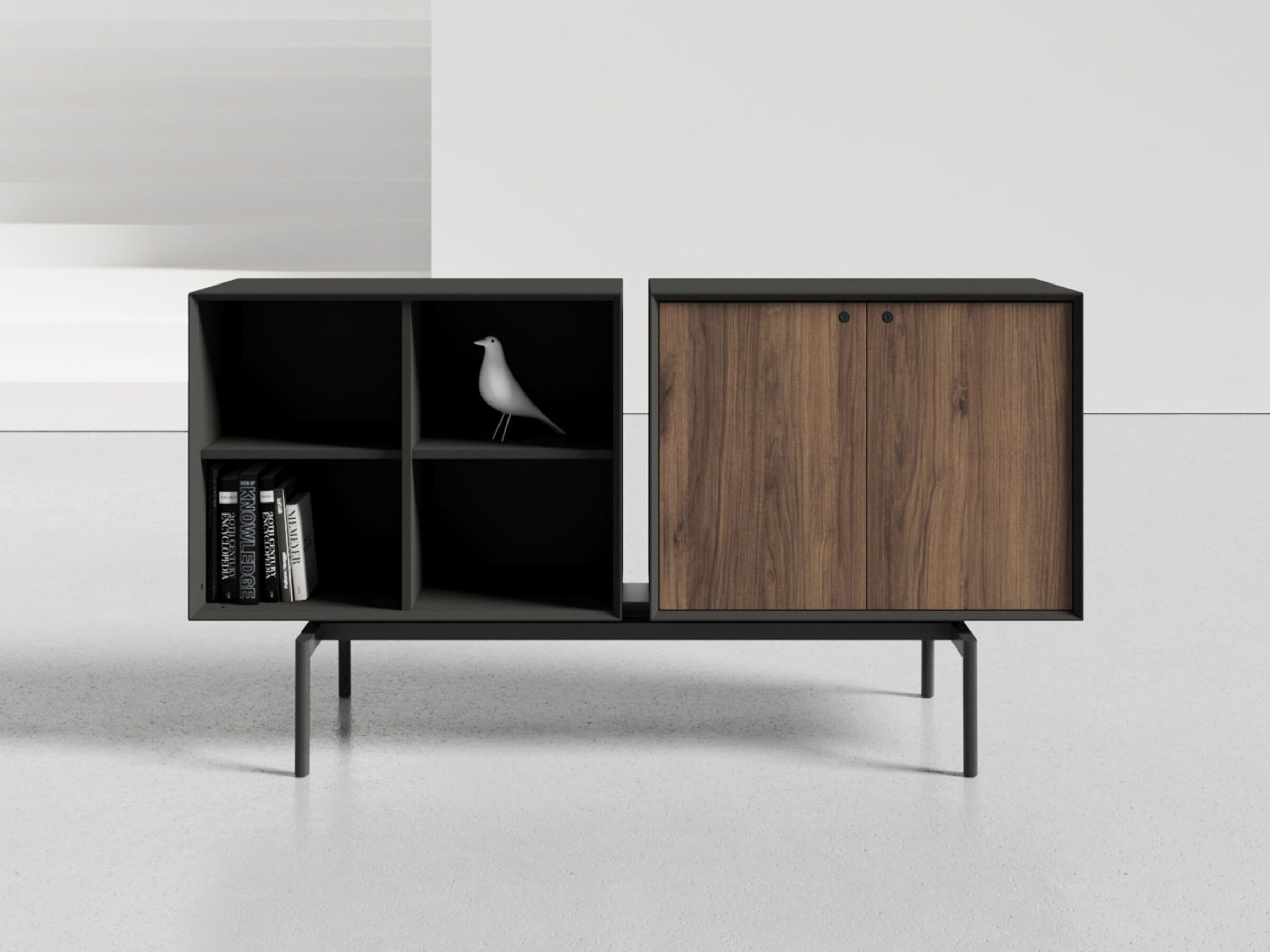 Деревянный офисный шкаф с распашными дверями WORKSPACE HUTCH ARCH-00032263 - Вид №6