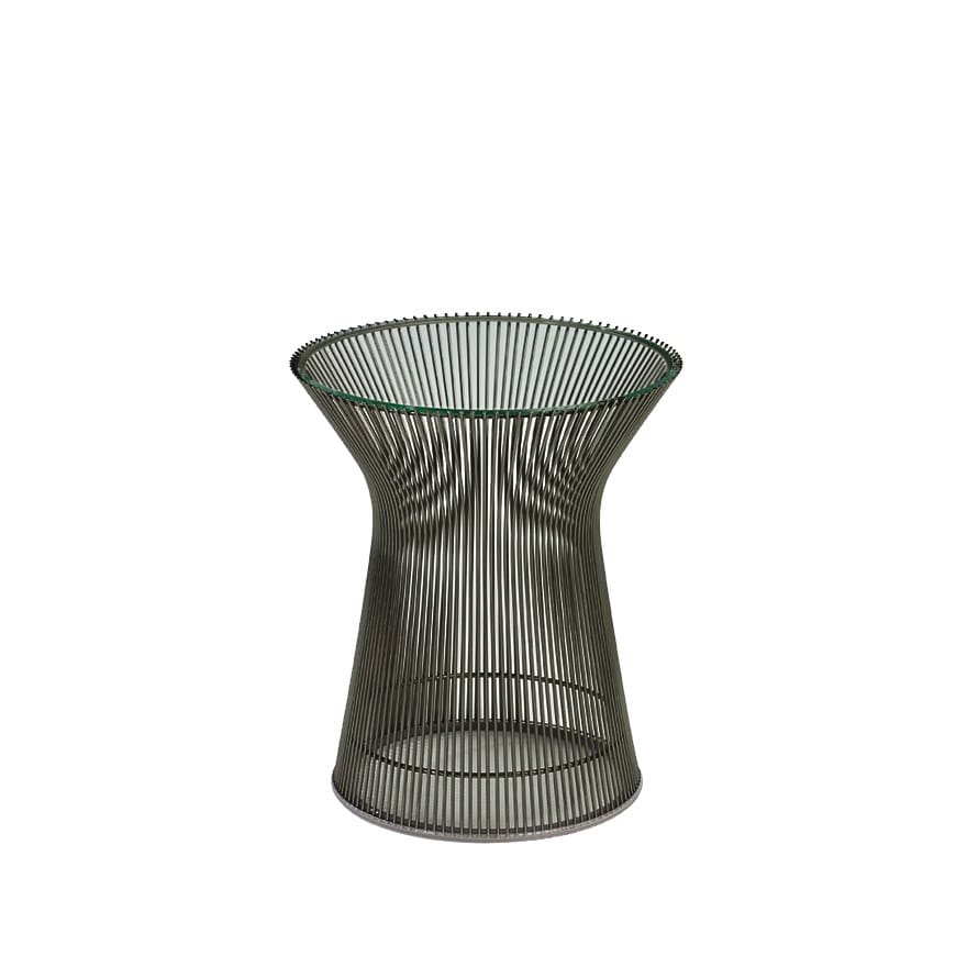 Круглый стол из стали и хрусталя Knoll Platner ARCH-00140986 - Вид №6