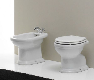 KBR Биде напольное  Neroceramica