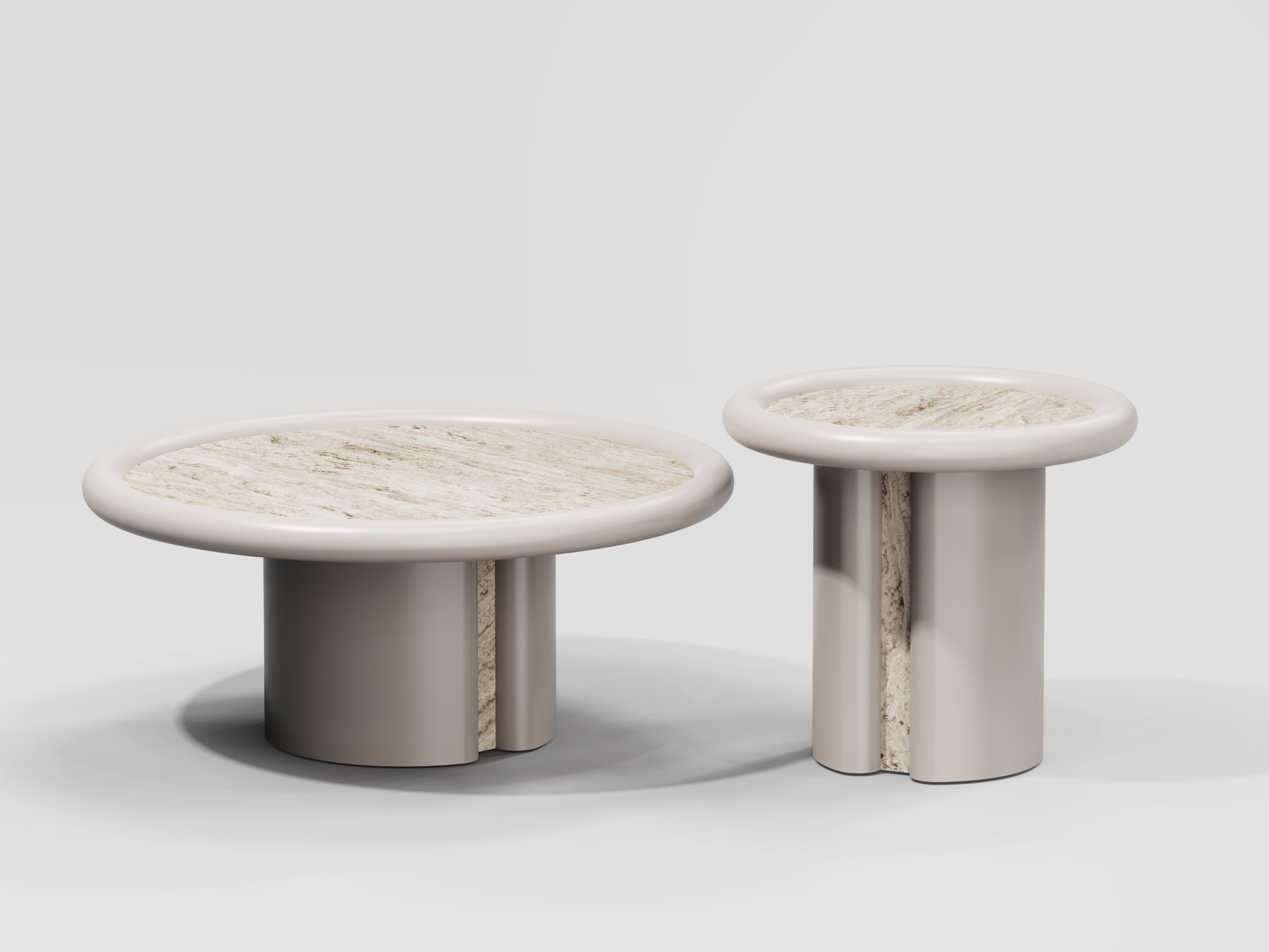 Мраморный круглый журнальный столик Secolo MOONRISE ARCH-00075175 - Вид №1