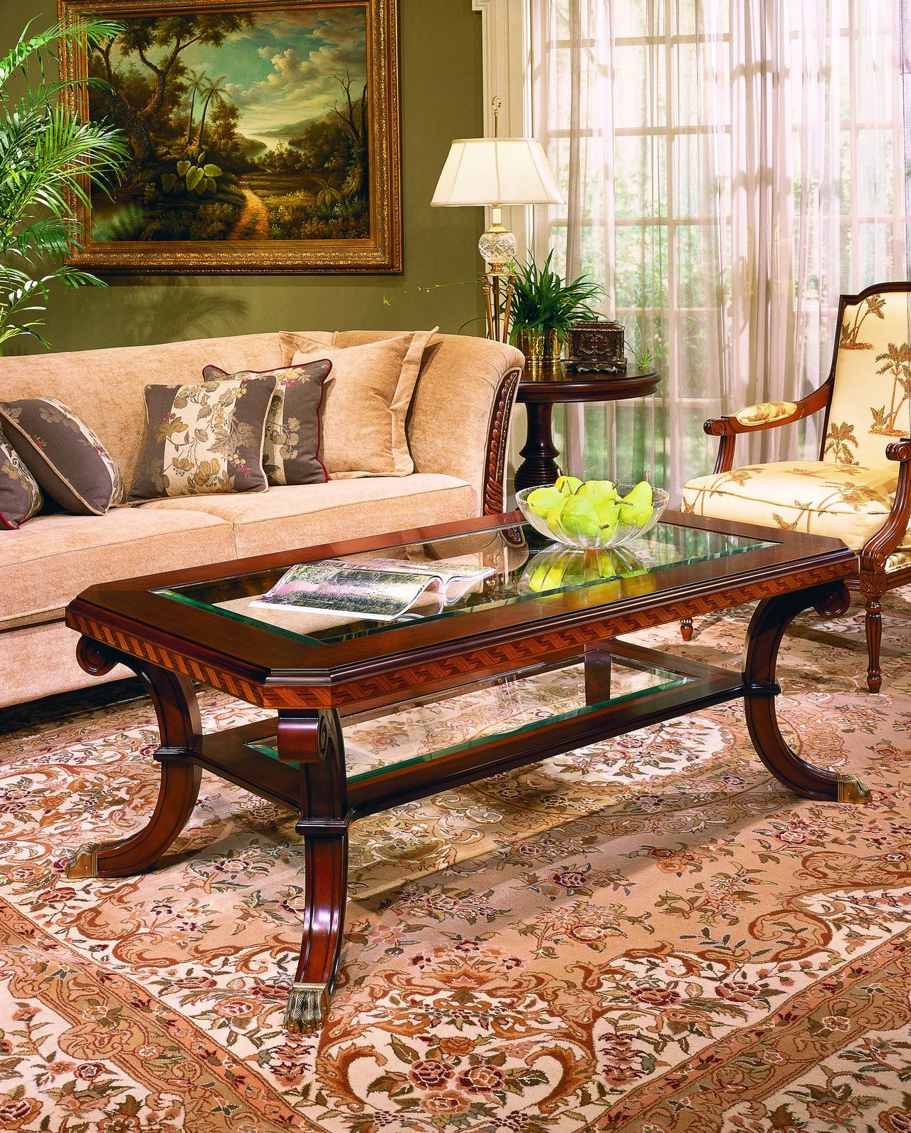 Деревянный прямоугольный журнальный столик Hurtado Traditional ARCH-00133191 - Вид №1