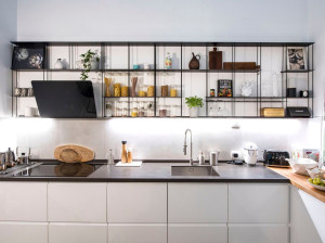 Алюминиевый навесной шкаф для кухни