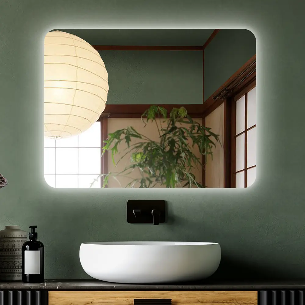 Зеркало Santreyd Singapore с LED-подсветкой и антизапотеванием 80×60 см 89356946