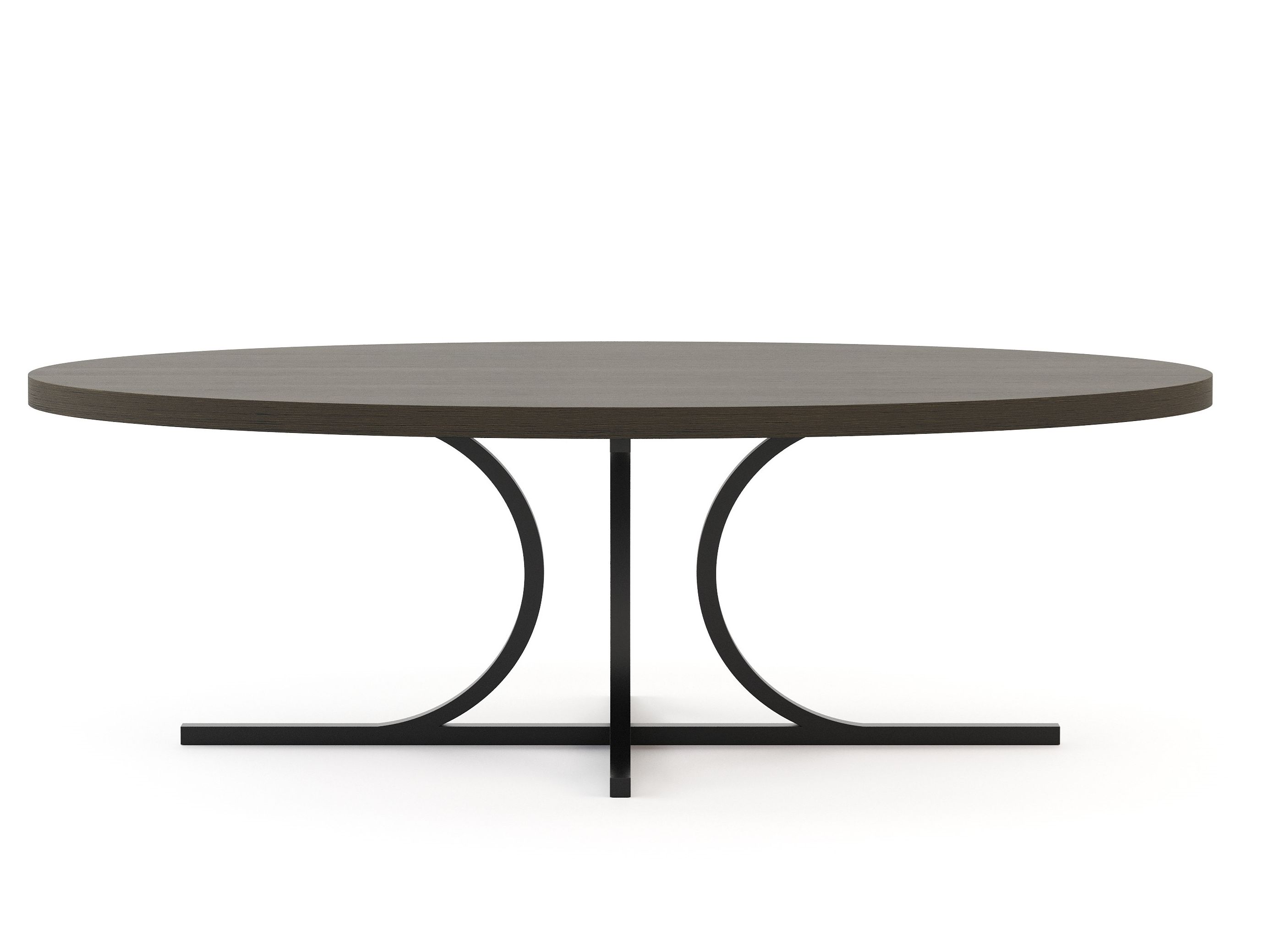 Овальный металлический обеденный стол Stylish Club мост ARCH-00013410 - Вид №1