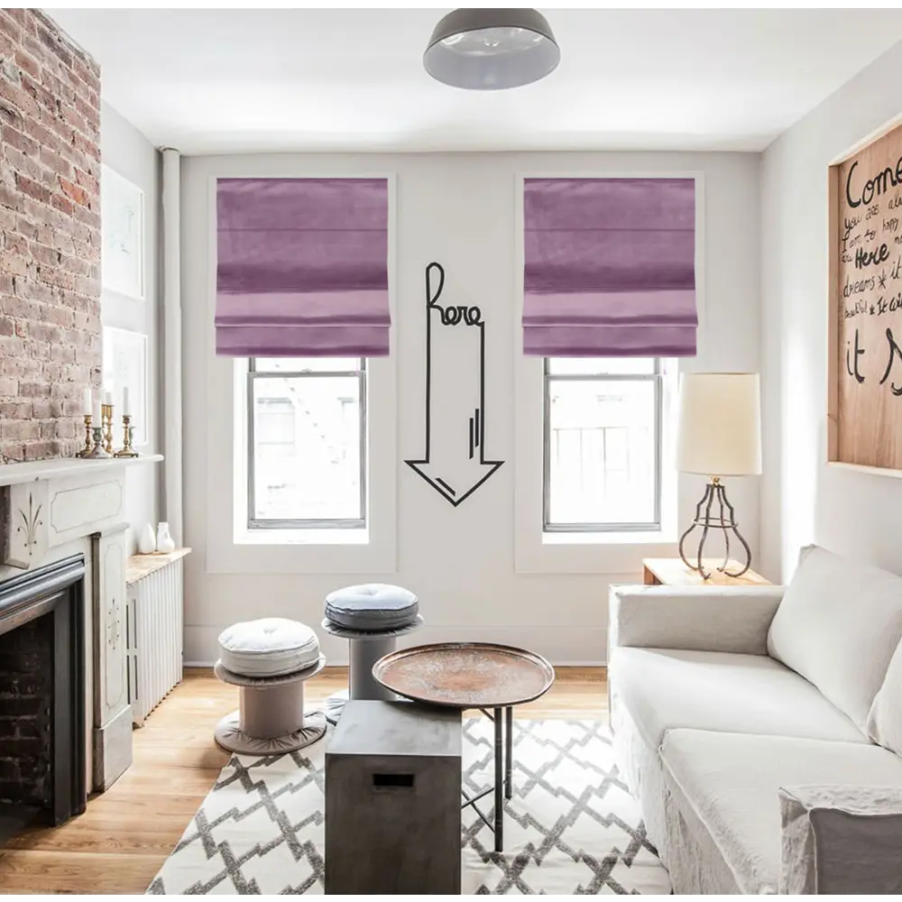 Штора римская Милфид 100x175 см цвет лиловый Santreyd STLM-2004900 - Вид №5