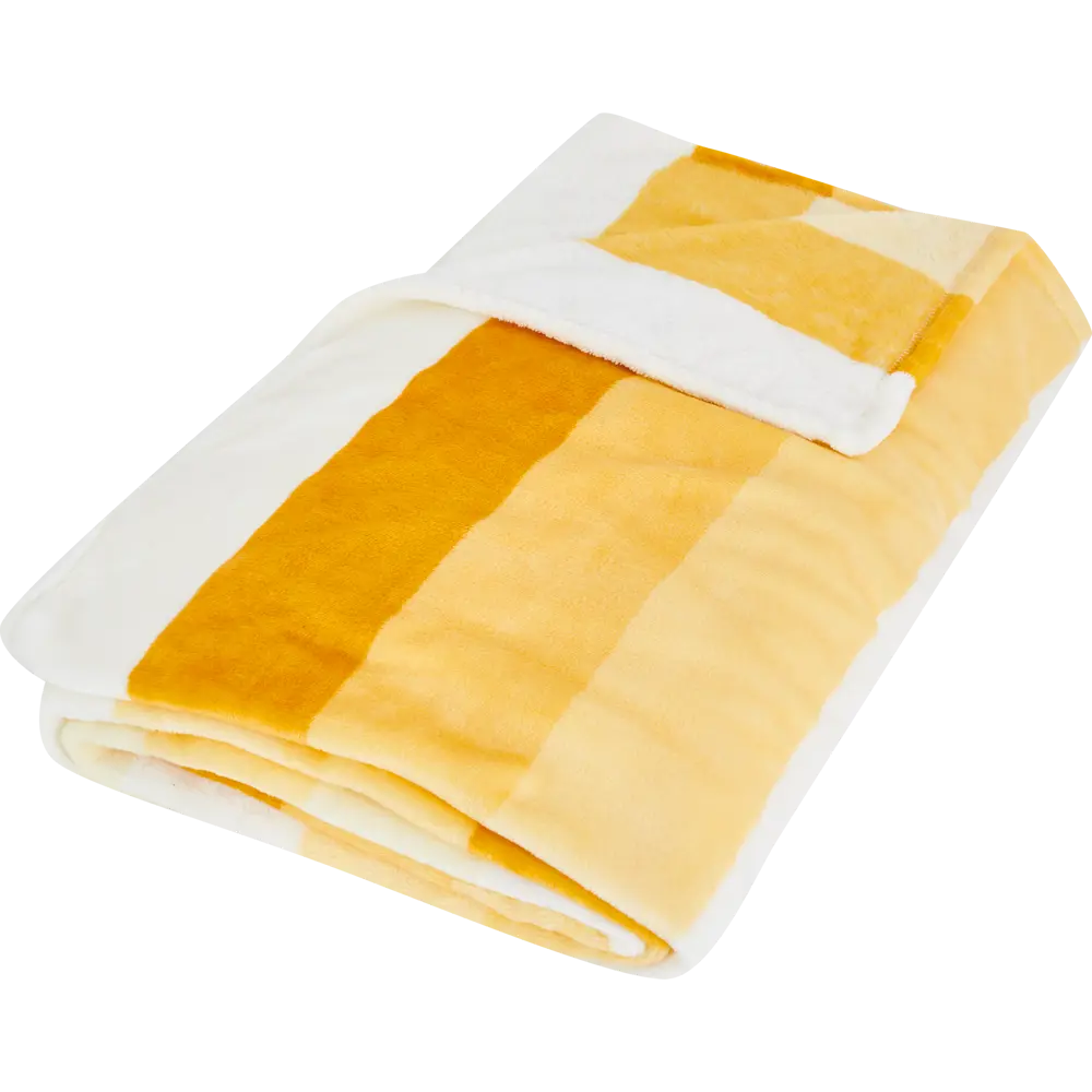 Плед Gradient 200x220 см фланель цвет желтый Ardenza STLM-2203348