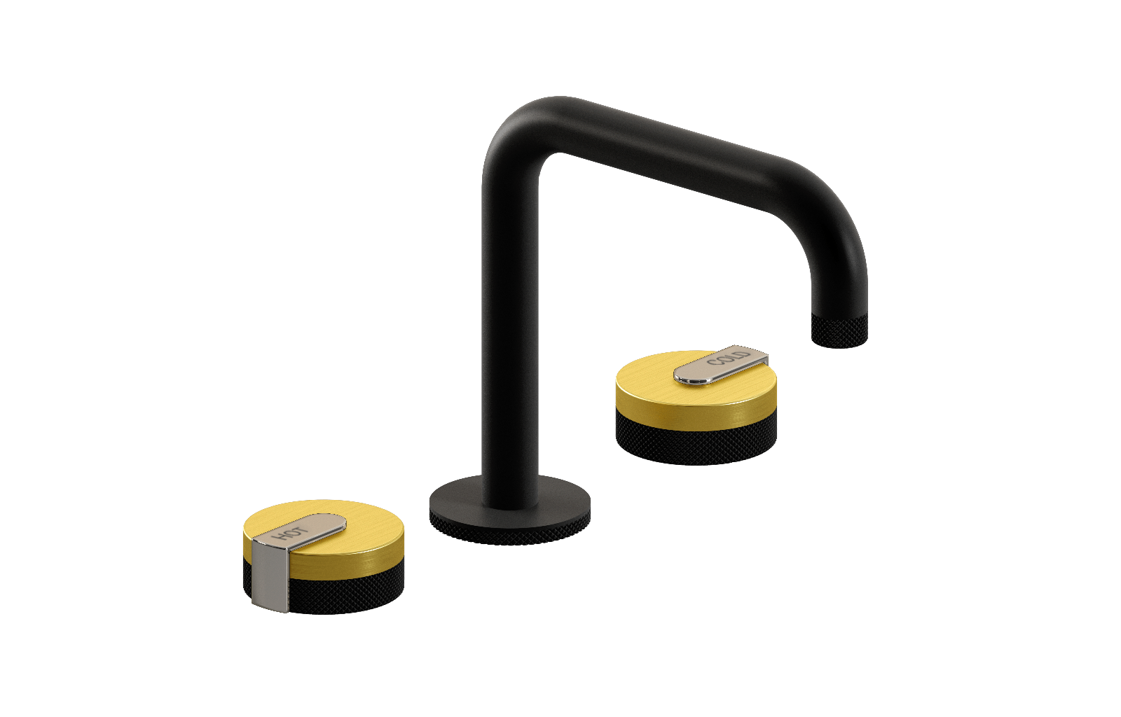 E-11511-R1BB-L1PN-MBK Смеситель для умывальника на 3 отвертия GRAFF MOD+