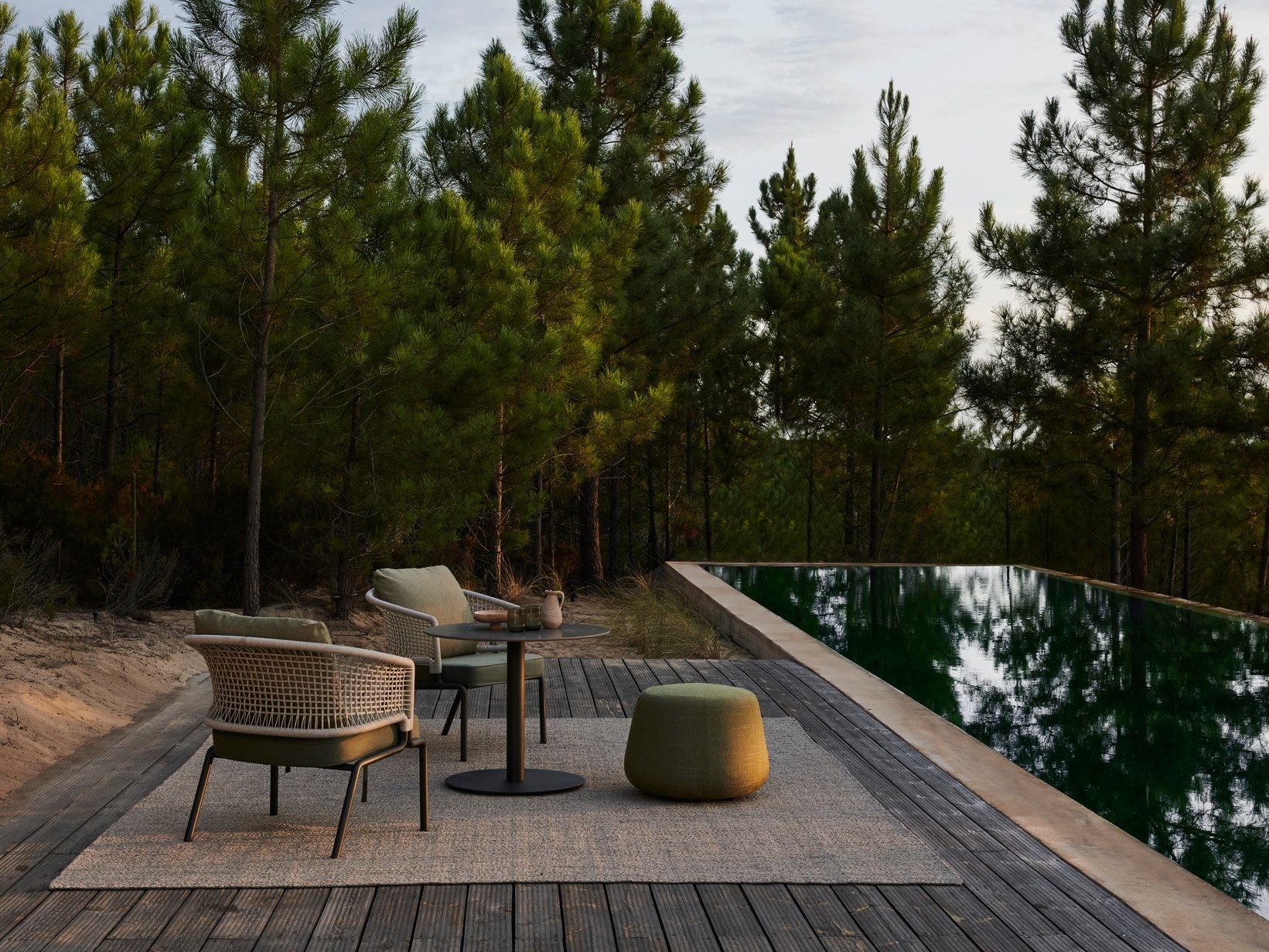 Круглый керамический садовый стол TRIBÙ T-Table ARCH-00133800 - Вид №5