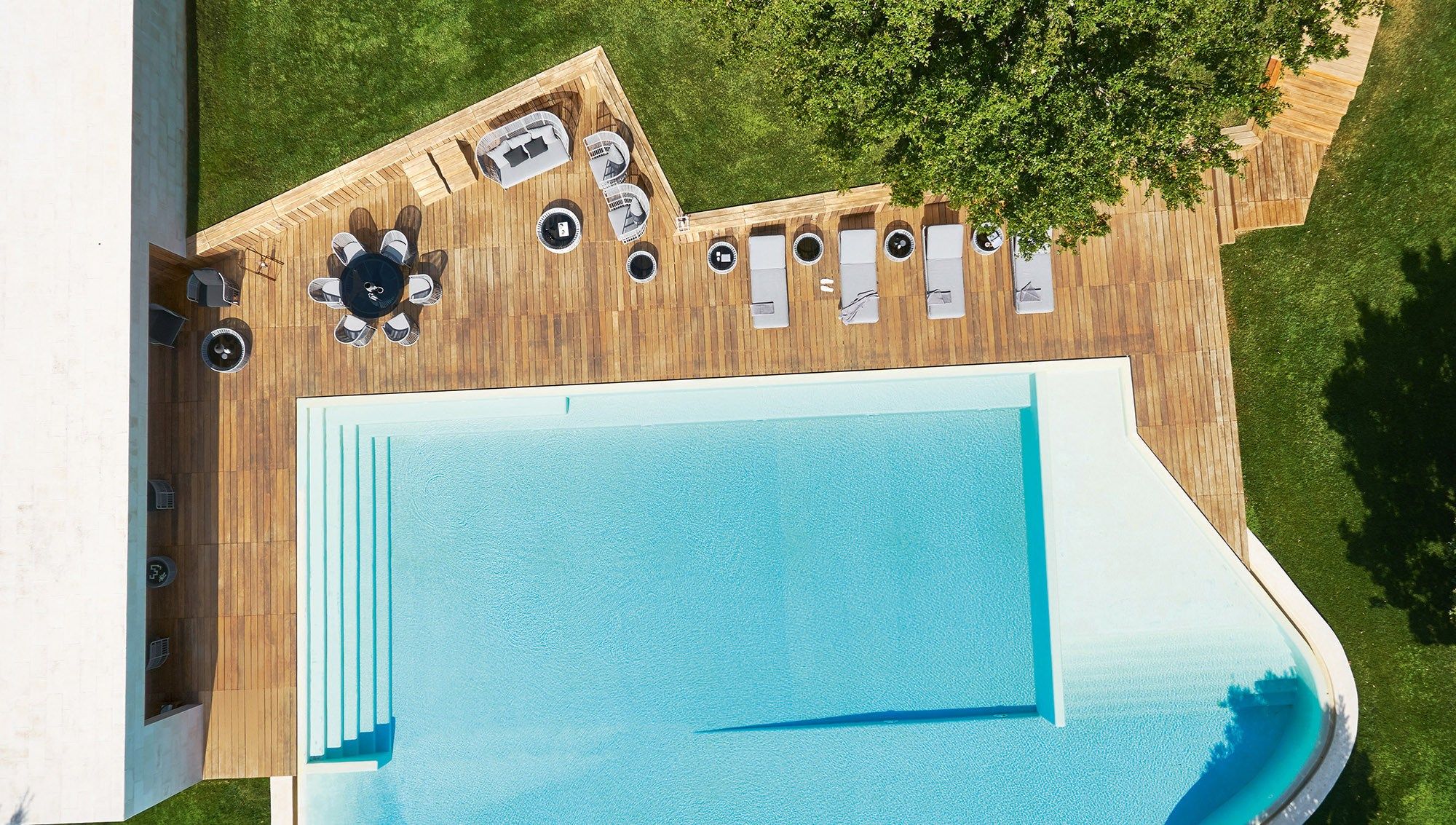 Плетеное кресло с высокой спинкой из синтетического волокна Varaschin Tibidabo ARCH-00077981 - Вид №2