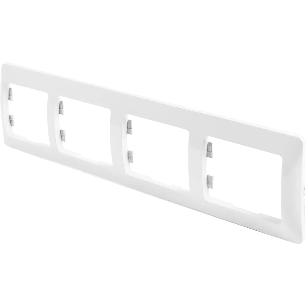 Schneider Electric Glossa - элегантная рамка для 4 розеток и выключателей 86710233 STLM-0070836 - Вид №1