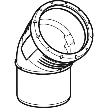 GEBERIT 393.622.14.1 Отвод Geberit Silent-Pro  - Вид №1