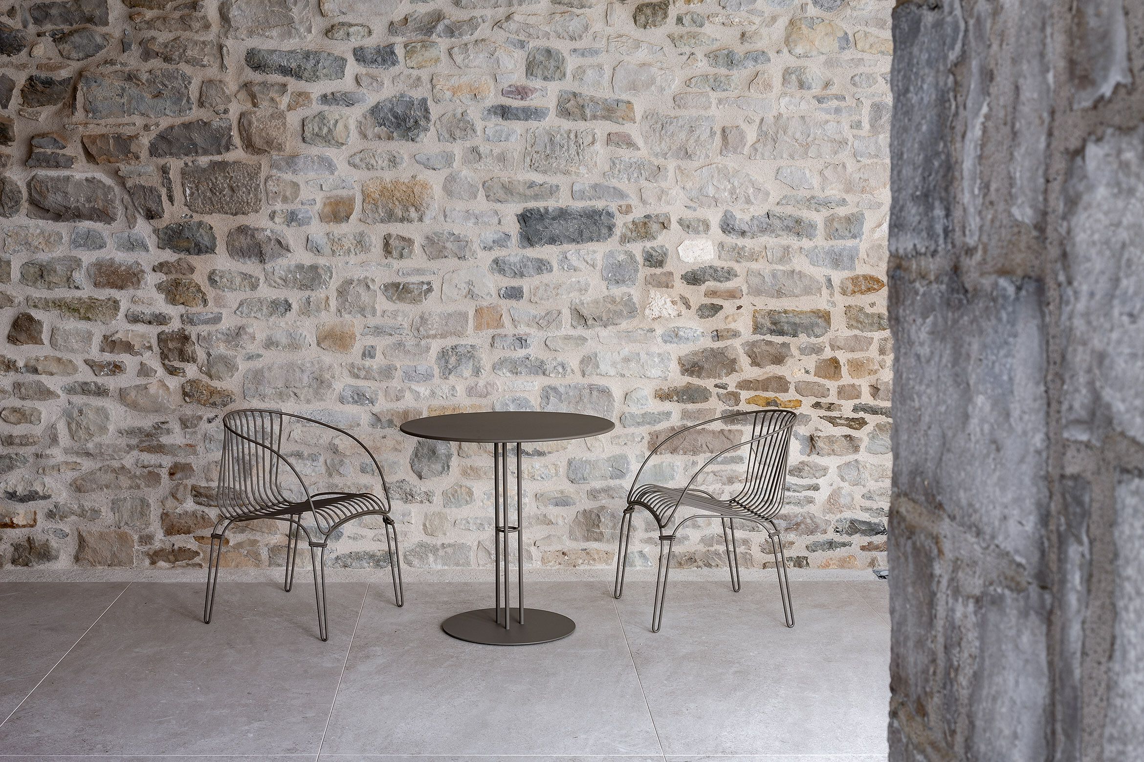 Стальной стул с подлокотниками iSimar Colonial ARCH-00124637 - Вид №5