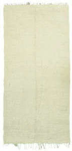 AFOLKI Прямоугольный однотонный ковер с длинным ворсом из шерсти Beni ourain Taa649be