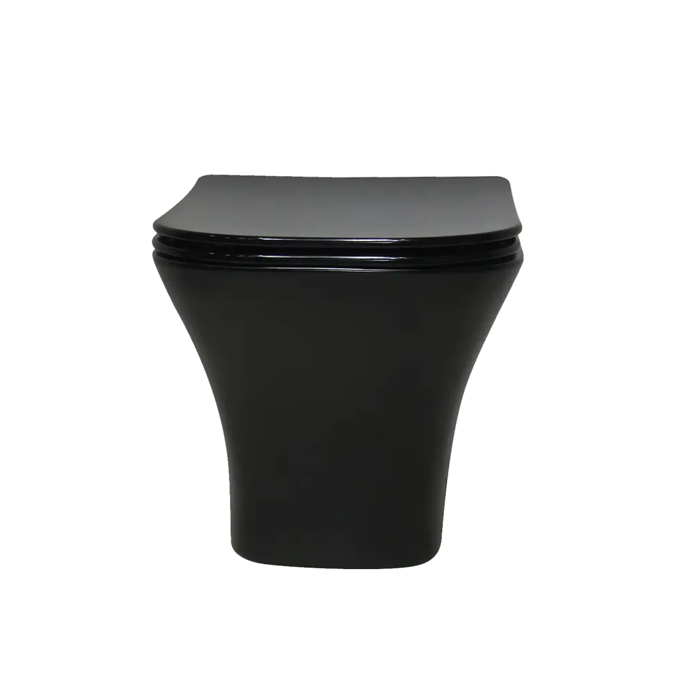 Комплект инсталляция с унитазом Culto Jakob с кнопкой цвет черный матовый STLM-2165950 - Вид №3