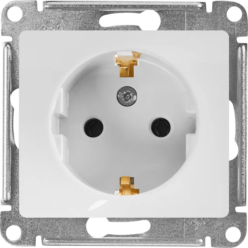 Schneider Electric Glossa — встраиваемая розетка с заземлением 86710177
