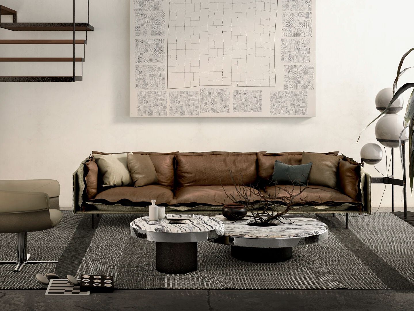 Круглый журнальный столик с держателем льда Arketipo APERITIVO ARCH-00138357 - Вид №5