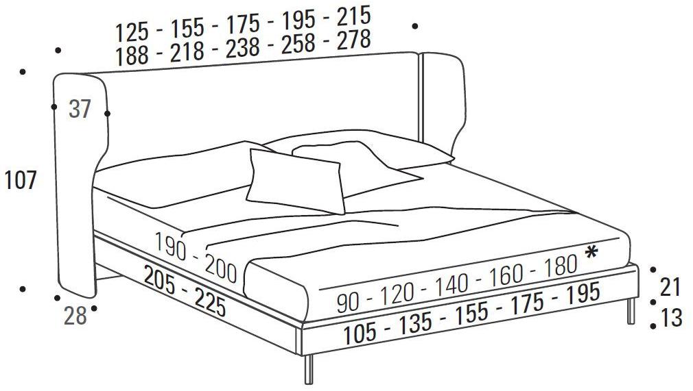 Felis Кровать для хранения из мягкой ткани в современном стиле с обитым изголовьем Bedstories#2 sun-id-1497509 - Вид №11