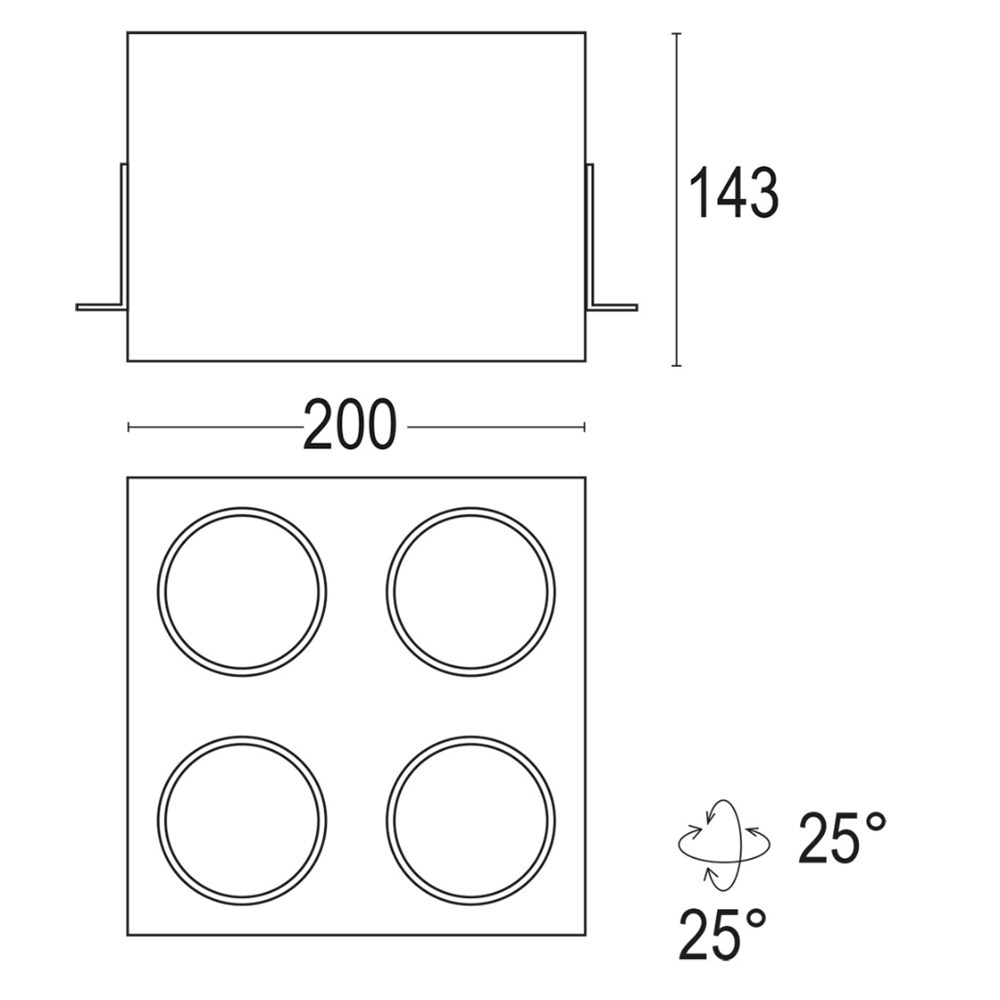 Box 1R Dark SQ 4L Ghidini Box R Dark .01 Белый (Матовый)  - Вид №1