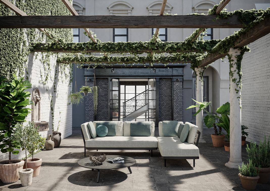 MNST277 Concept 1 teak nero черный Manutti Flex - Вид №3