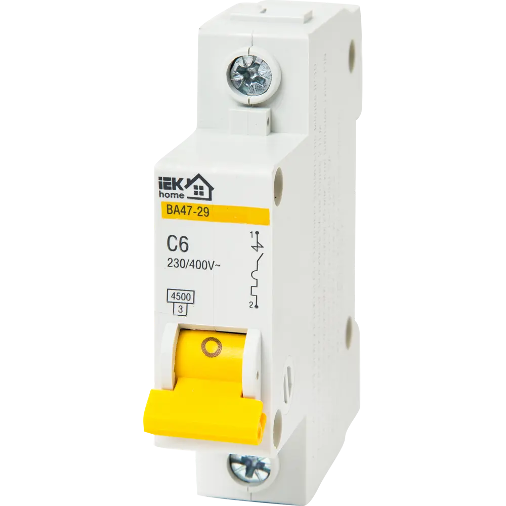 Автоматический выключатель IEK Home ВА47-29 для защиты электросети 18072344 STLM-0009399