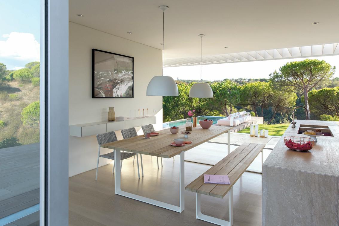 MNST32 Стул белый веревка 11мм серебристый Manutti Echo - Вид №25