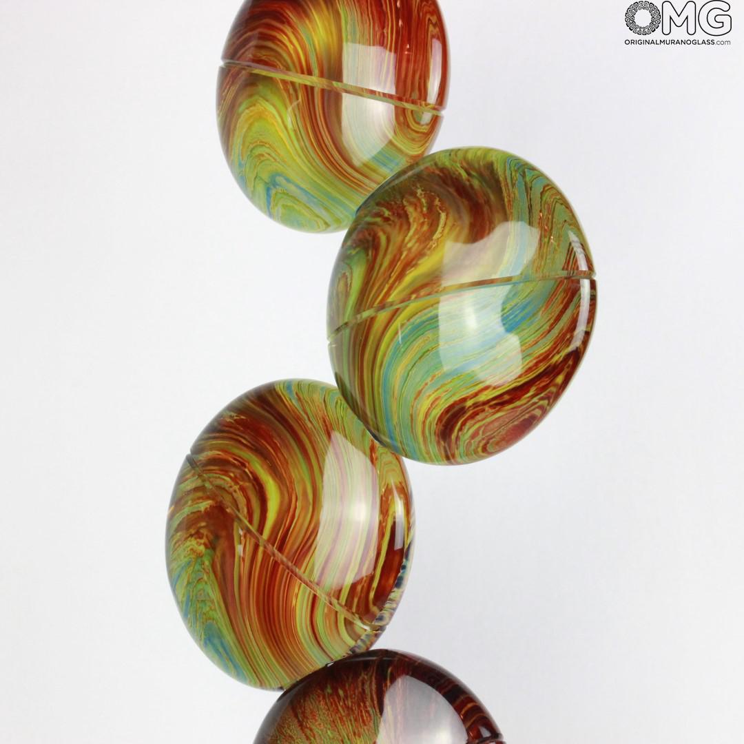 1575 ORIGINALMURANOGLASS Скульптура Галактика - халцедон - автор Andrea Tagliapietra - муранское стекло 30 см  - Вид №1