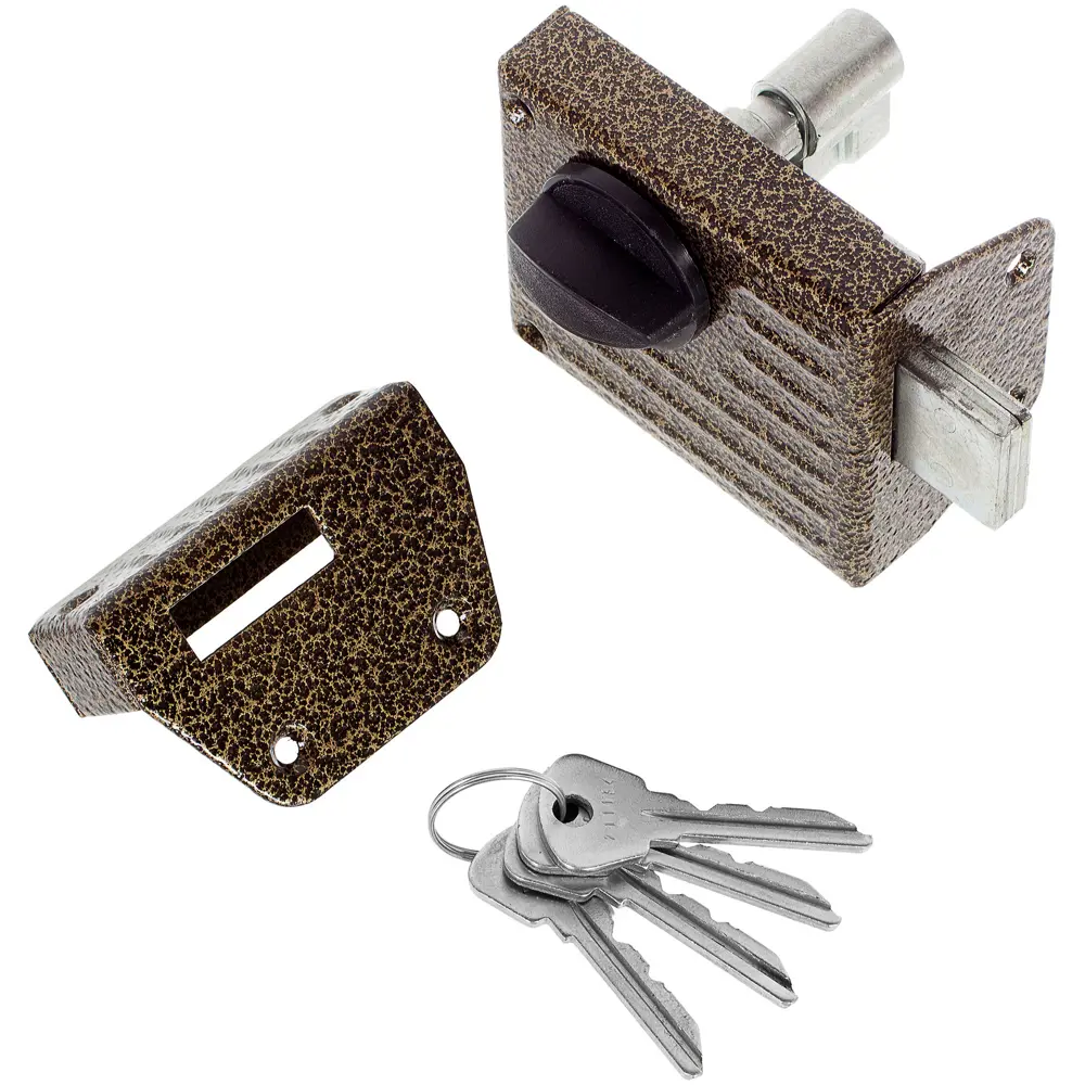 Замок накладной Зенит-ЗН-1-2, цвет бронза STLM-2172866 - Вид №1