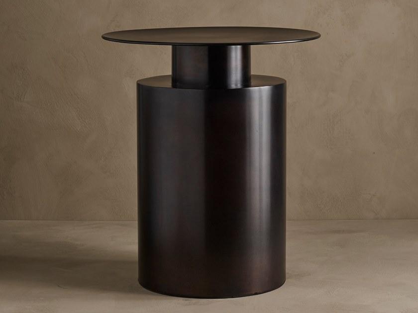 101 Copenhagen Круглый высокий журнальный столик из латуни Pillar 201024-201026-201028 - Вид №4