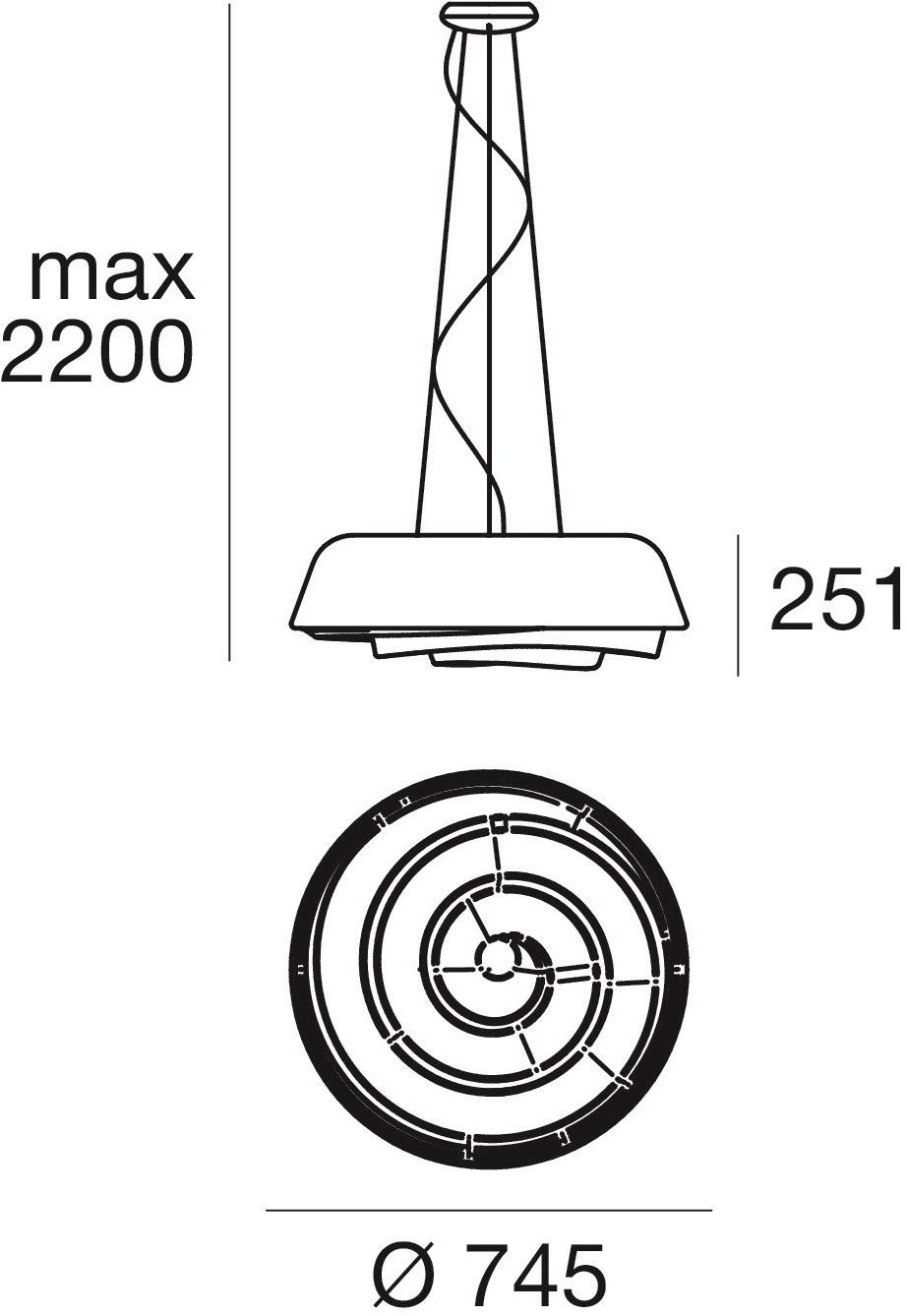 Linea Light Group Светодиодный подвесной светильник из полиэтилена Rose sun-id-1388321 - Вид №2