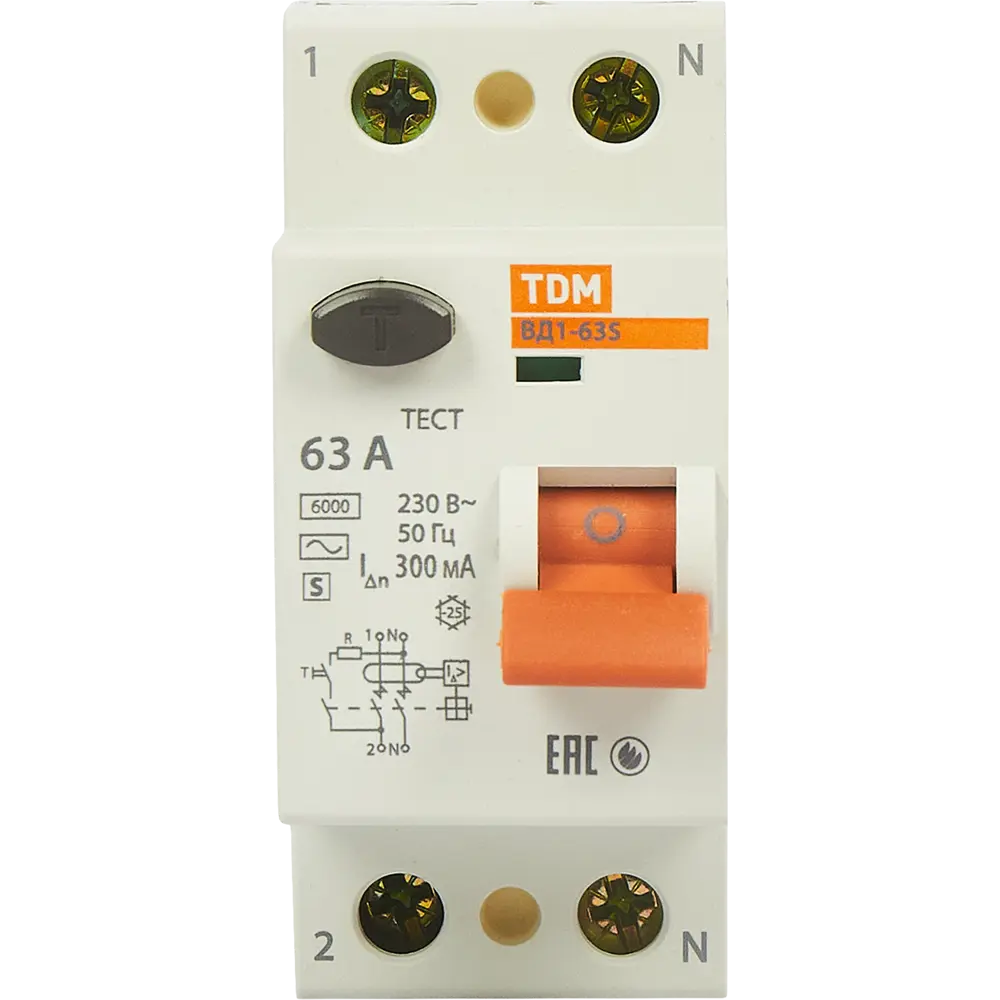 УЗО TDM Electric ВД1-63S - защита от перепадов напряжения для электрощитов 84399437 STLM-0049221 - Вид №1