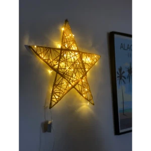 Электрическая светящиеся фигура Звезда 200 LED 150x150x5 см теплый белый свет 86164031 STLM-2185727