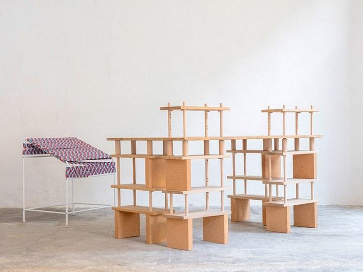 smarin Модульная модульная открытая полка из дерева sun-id-1442905 - Вид №2