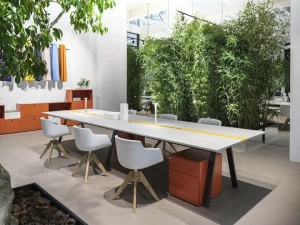 Dieffebi Прямоугольный стол для совещаний с системой управления кабелями