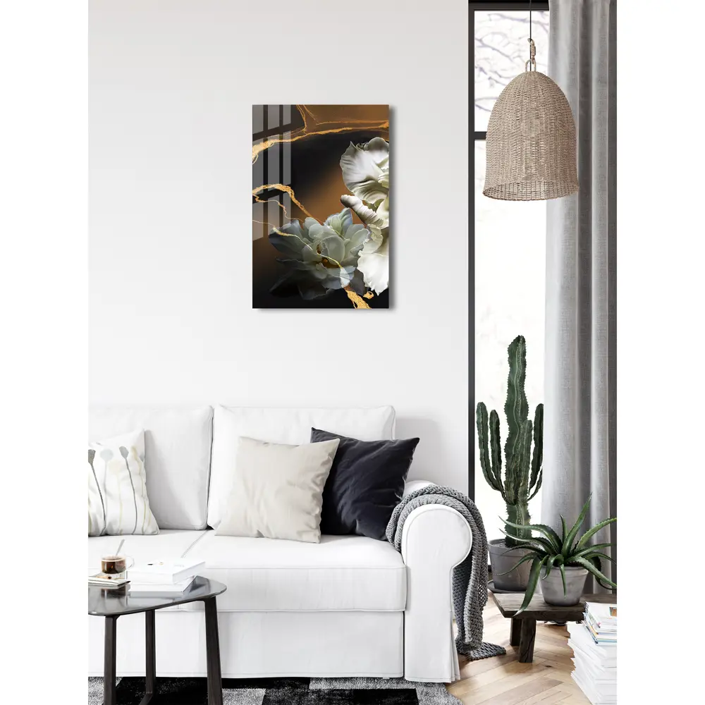 Картина на стекле Белые ирисы 1 40x60 см 85282961 STLM-2007399 ARTABOSKO  - Вид №3