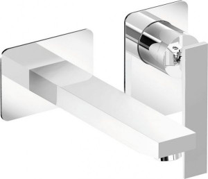 19058-010 Mariner Kepler, однорычаж. смесититель для рак. из стены с дон. клапаном "click clack", цвет хром