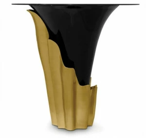 KOKET Лакированный высокий стол из закаленного стекла Yasmine