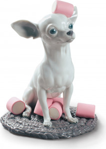 10669076 LLADRO Фигурка Lladro "Чихуахуа с зефиром" 20х24см Фарфор