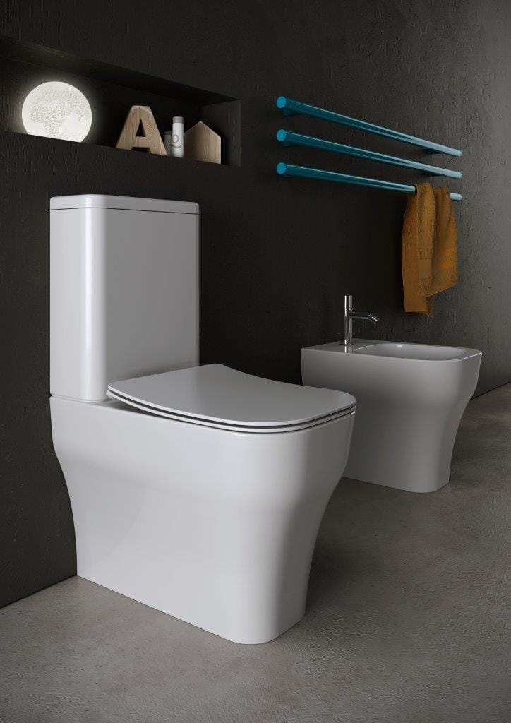 Цельный туалет в напольном стекле Olympia Ceramica Synthesis Eco ARCH-00033988 - Вид №6